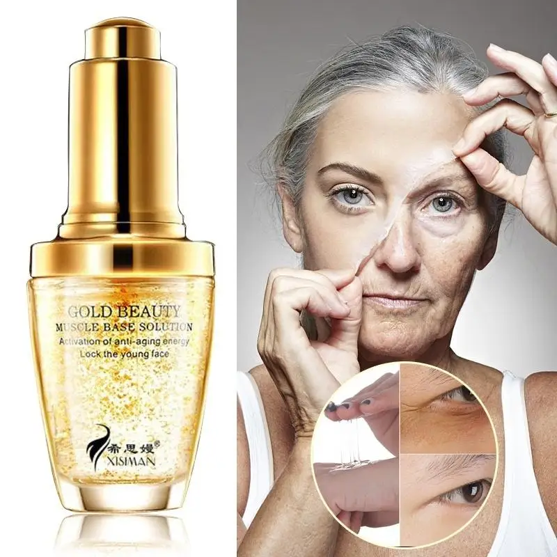 

24K Gold Essence Anti Wrinkle Aging Face Collagen Moisturizing Hyaluronic Acid