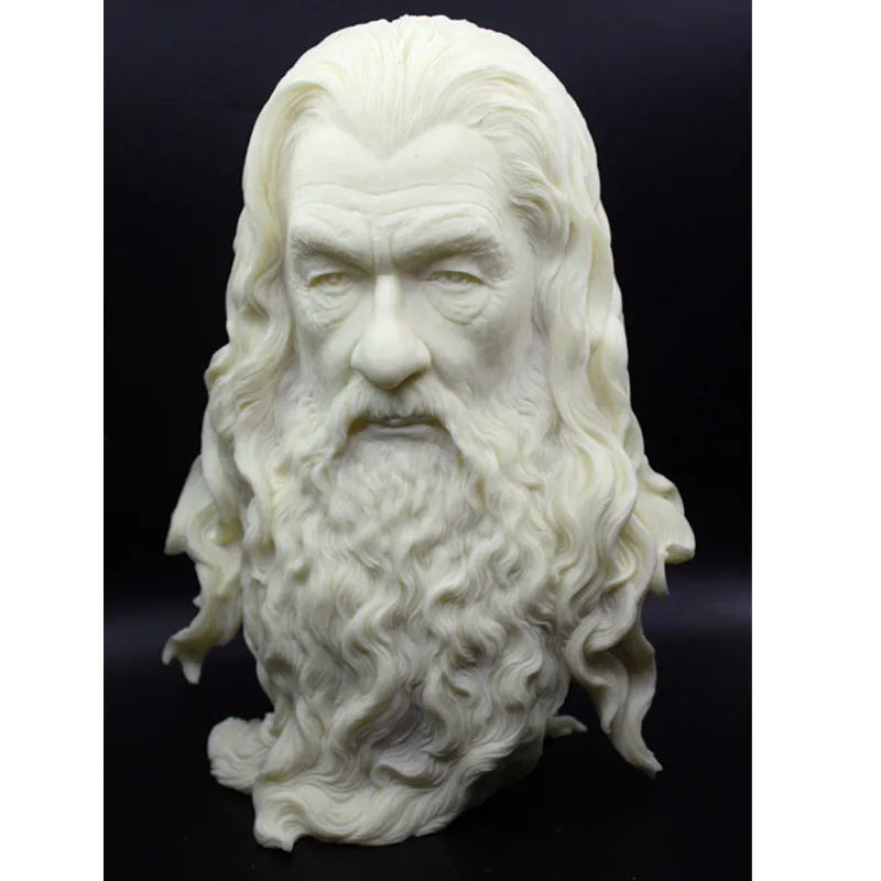 The Lord Of The Rings The Hobbit The Witcher Gandalf Creative Colophony Crafts Head Portraits Sculptures Home Decoration G905 the lord of the rings the hobbit the concert berlin