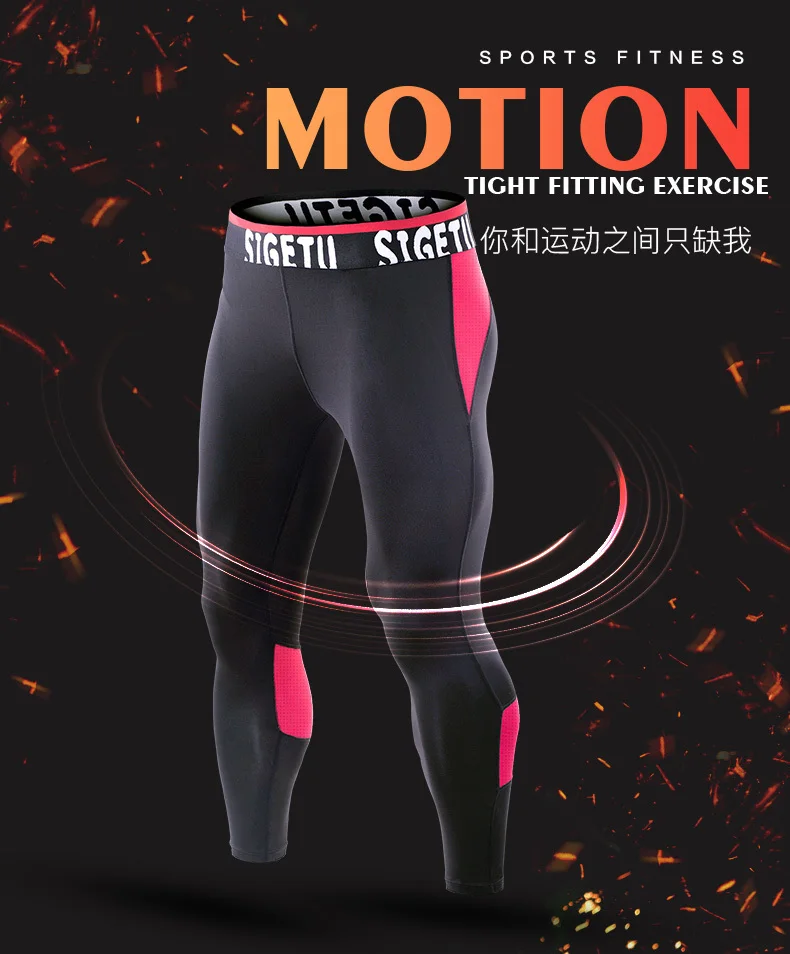 New Brand Fitness Pants Men Running Tights Gym Yoag Trousers Crossfit Jogger Sports Leggings Sportswear Jog Elastic Pants Compression Pants (1)
