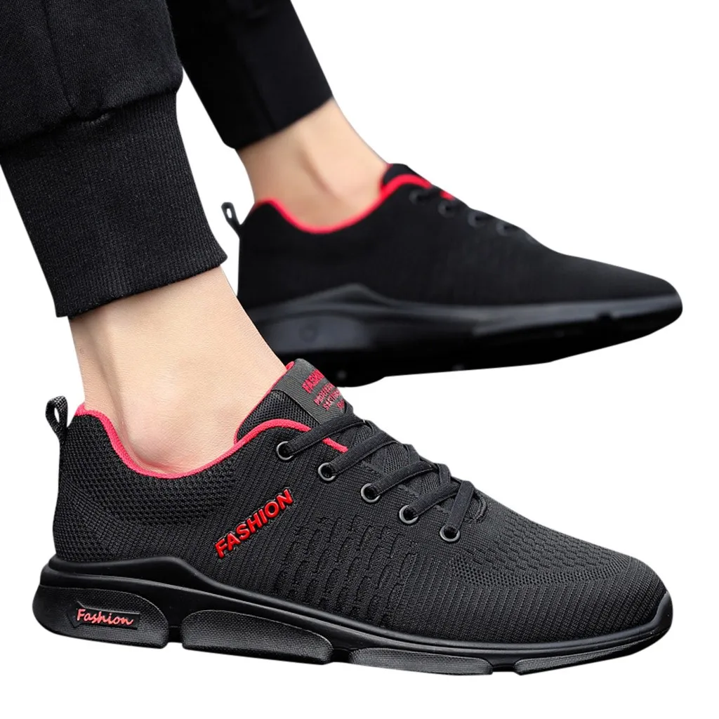 

men's sneakers comfortable Mesh shoes Men's Summer Fashion Running Casual Mesh Breathable Sports running trainer shoes
