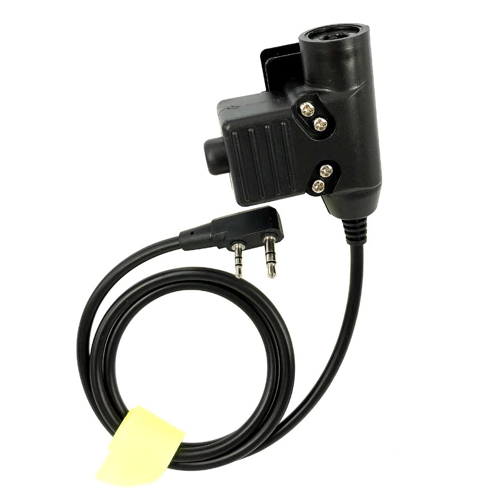 Фото Тактический кабель U94 PTT для Kenwood BaoFeng UV-5R 10R 13 15 16 17 18 21 25 S9 BF-F8 K5 Walkie Talkie подходит для гарнитуры HD03 H60 7,1 мм №2