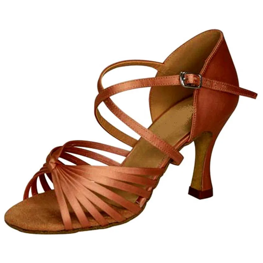 Customizable Heel Women's Latin Salsa Tango Dance Shoes Handmade Open