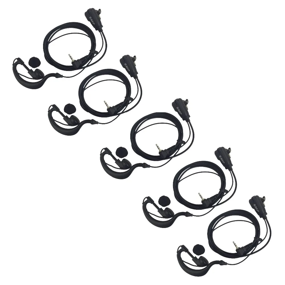 New 1-Pin 2.5mm Jack Earpiece Headset PTT MIC for Two Way Radios Walkie Talkie For Motorola for SMP218 (8)