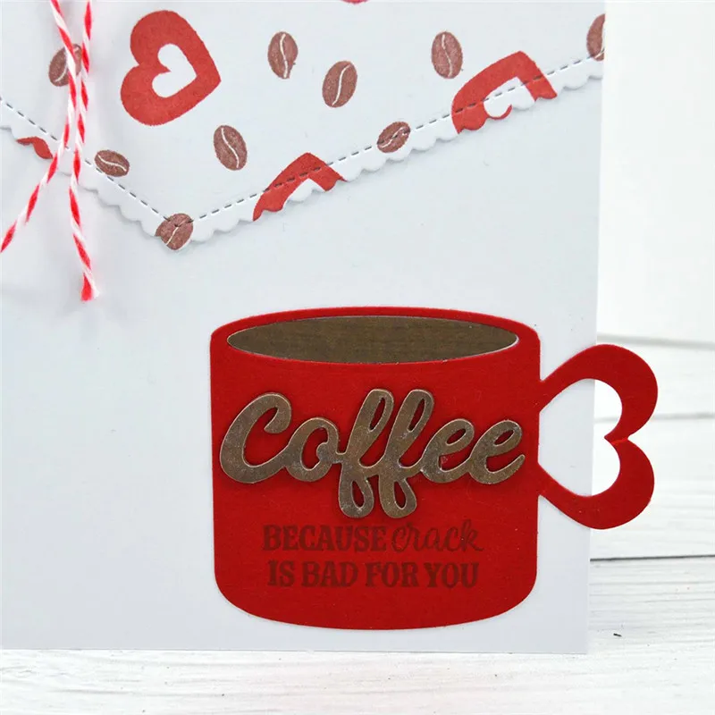 

DiyArts Coffee Cup Metal Cutting Dies New 2019 for Dies Scrapbooking Album Craft Dies Embossing Stencil Template Metal Dies Cut
