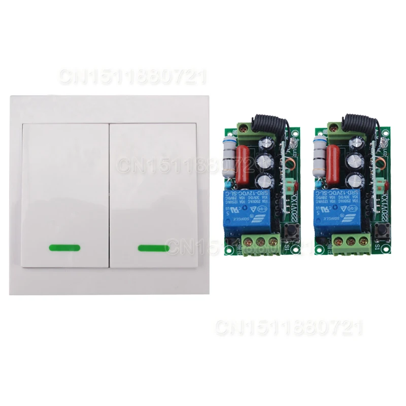 

AC220V Digital Remote Control Switch 2 Receiver Wall Transmitter Wireless Power Switch 315/433MHZ Radio Controlled Switch Relay