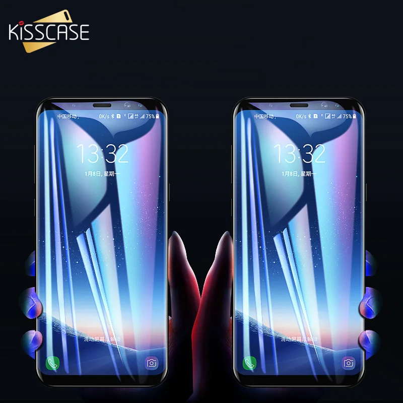 KISSCASE мягкий протектор экрана для Samsung Galaxy S10 S10e S9 S8 Plus Полный закругленный S7 Edge Note 9