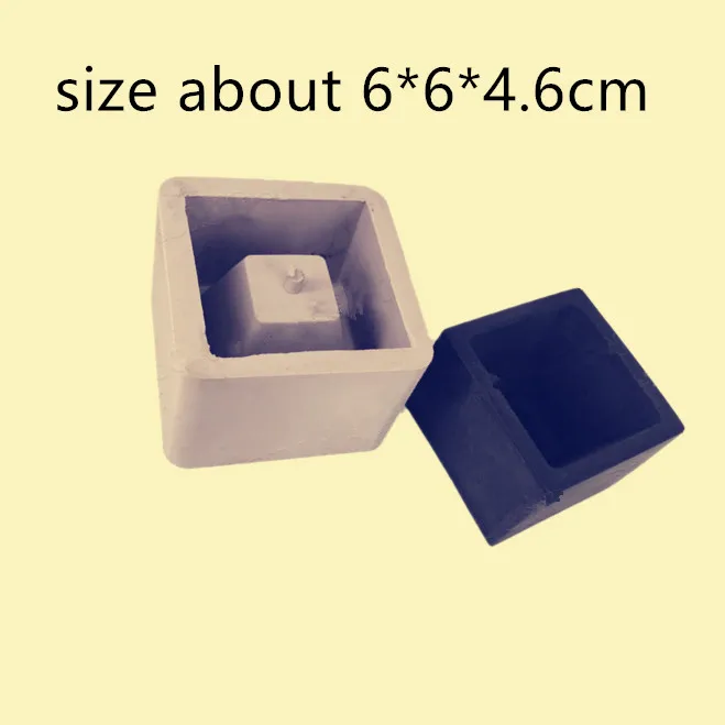 Square Silicone Pot Mold for Concrete Cement Ceramic Clay Gardening flowerpot Home Desktop Landscape succulent plants vase mould
