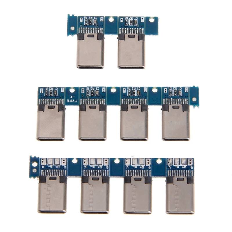 

10PC USB-3.1 Welding Male Jack Plug Connector PCB Board Plugs Data Line Terminal