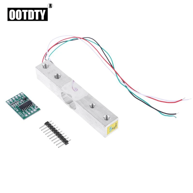 

Load Cell 5KG Amplifier HX711 Breakout Digital Portable Kitchen Scale Weight Sensor AD Module Weighing for Arduino Raspberry Pi