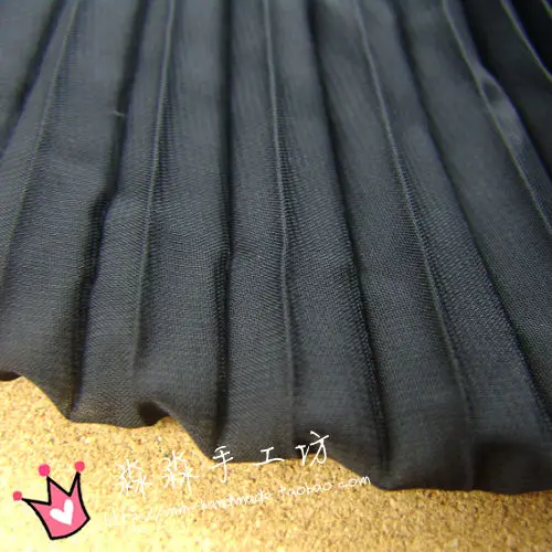 1 шт многоцветная плиссированная шифоновая ткань плиссированная ткань сплошной цвет для органного платья юбка измельченная(плиссированные 0,5 м - Цвет: 4