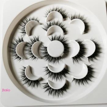 

7 pairs 3D Eyelashes Hand Made Natural Long Faux Mink Lashes High Quality False Lashes Extensions Maquiagem Women Makeup Tool