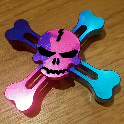 

2017 New Skull EDC Fidget Spinner Alloy Finger Toy Focus ADHD Autism Hand Toy