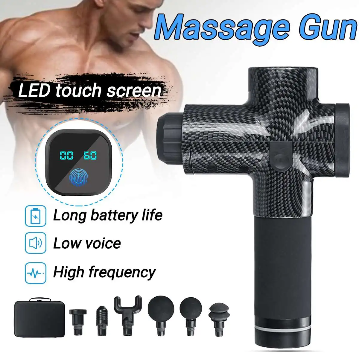 

Tissue Massage Guns Muscle Massager Pain Management after Training Exercising Body Relaxation Slimming Shaping Pain Relief