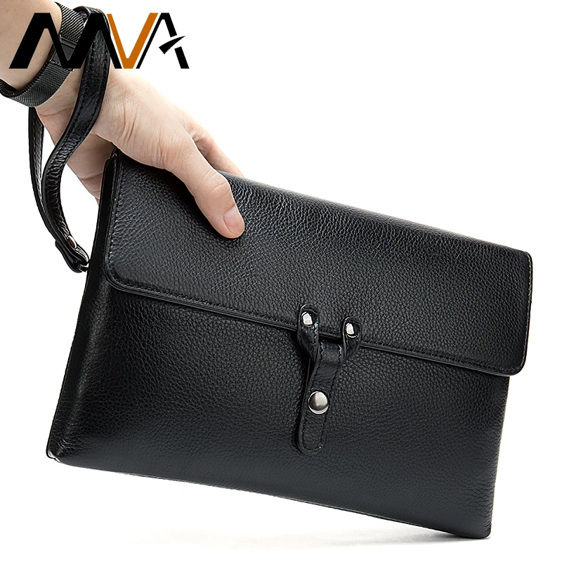 large leather clutch bag