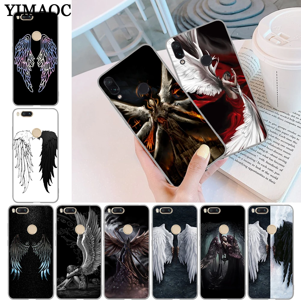 

YIMAOC Angel Wings Soft Silicone Case for Xiaomi Redmi Note 4 4A 4X 5 Plus 5A Prime 6 Pro 6A S2 7