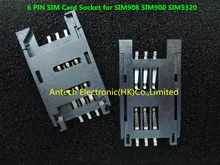 6 PIN GSM 3G karty SIM gniazda dla SIM908 SIM900 SIM5320