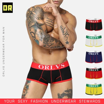 

ORLVS Brand Mesh Men Boxers Male Underwear Comfortable Underpants Cotton Quick Dry Male Panties Cueca Men Sleepwear Boxershorts