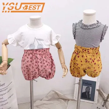 

2019 Summer Baby Girls Shorts Newborn Baby Bloomers Shorts PP Pants Cotton Linen Solid Baby Girls Shorts Kids Summer Trousers