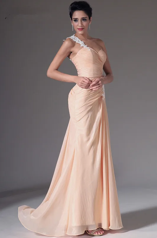 Free-Shipping-New-One-Shoulder-Chiffon-Evening-Gowns-with-White-Applique (2)