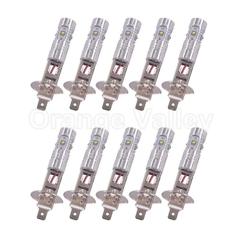 

10pcs Super Bright H1 With lens 5 LED High Power Car Day Driving Daytime Running Light Fog Light Bulb Lamp Constant current