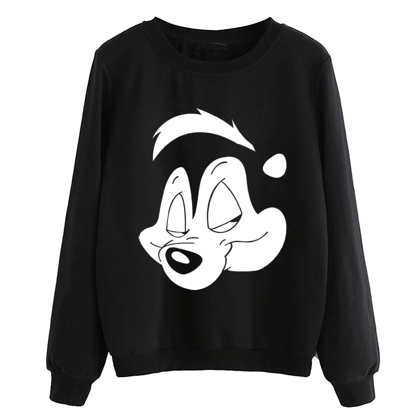 

funny Pepe Le Pew Slash Guns n Roses sweatshirts women Metal Rock Punk Music pullovers fashion hip-hop hoodies brand tracksuits
