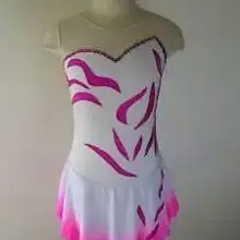 На заказ Фигурное катание на коньках платья для взрослых с спандексом изящное Новое Брендовое соревнование в катании на коньках платье DR2614