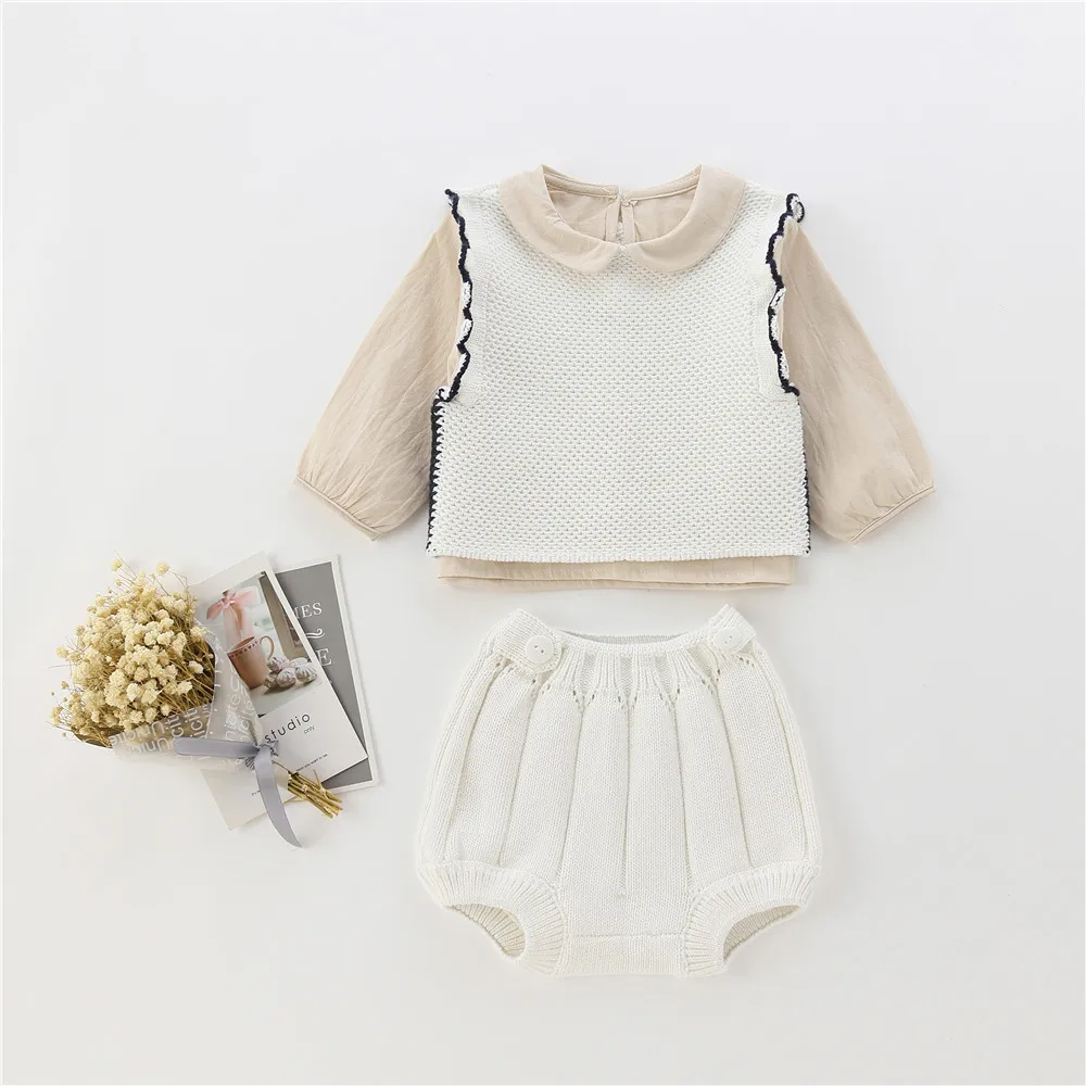 

Autumn Newborn Baby Girls Boutique Clothes Set Infant Kids Girs Knitted Clothes Baby Knitwear Baby Boys Clothes Suits Outfits