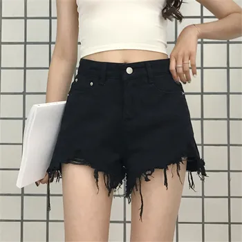 

Hot Selling Summer New Fashion Sexy Denim Shorts Women High Waist Slim Wide Leg Hot Pants Female Students Street Short Jeans