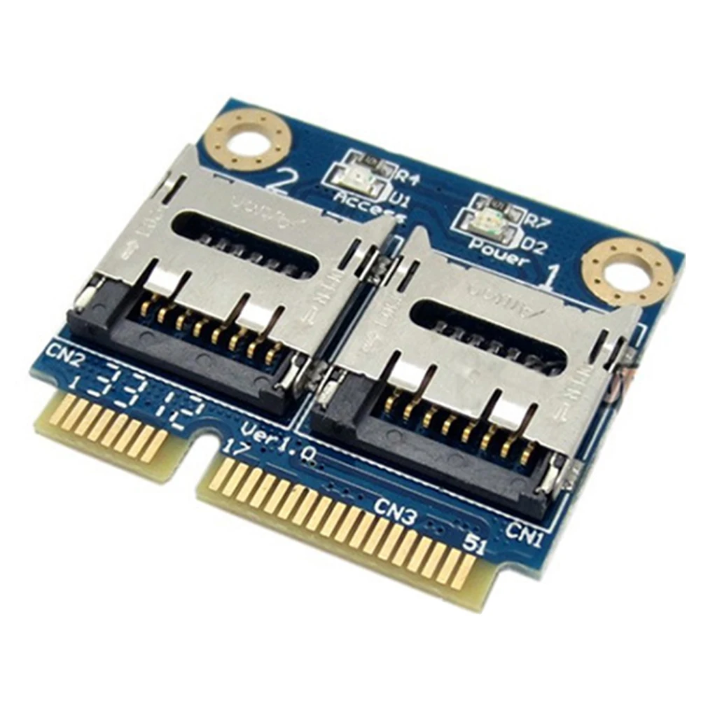 

PCI-E To Dual Micro Stable Lightweight USB Mini Data Transfer Card Reader Professional Storage High Speed Adapter For Laptops