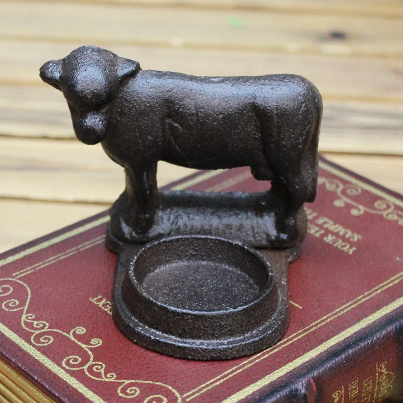 Old Industrial Heavy Animal Accents Tortoise Design Cast Iron Tea Light Candle Holder Old Industrial Heavy Animal Accents Tortoise Design Cast Iron Tea Light Candle Holder