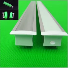 5-30 шт./лот 40 дюймов длиной в 1 м W32* H20.5mm светодио дный собран в канал, встроенный алюминиевый профиль для двойной ряд 20 мм светодио дный полосы