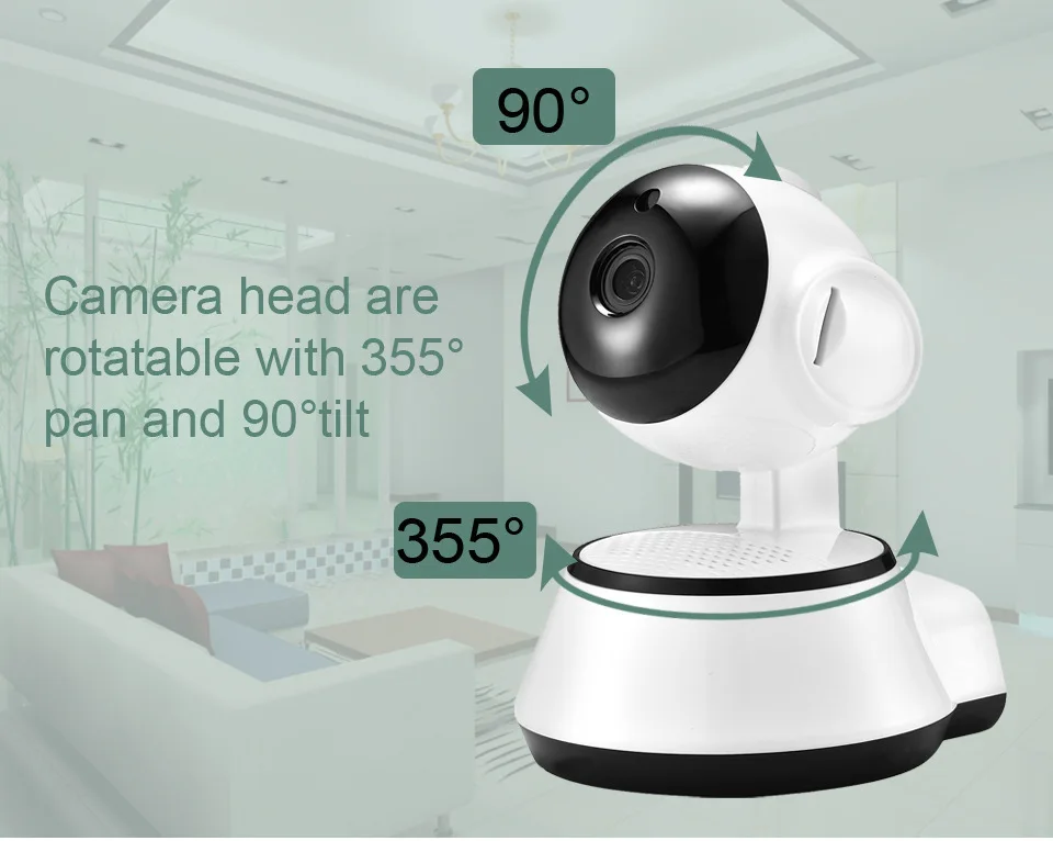 

HD 720P IP Camera Wifi Camera Wireless P2P Security Surveillance Camera Night Vision IR Robot Baby Monitor