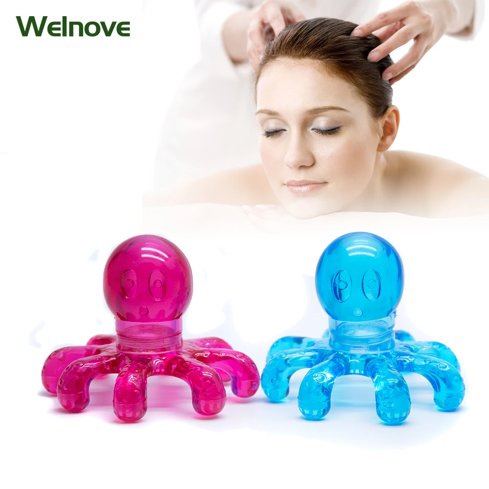 

1Pcs Multiple Color Choice Anti-stress Tens Pain Relief Octopus Head Scalp Neck Stress Release Claw Body Massager C1404