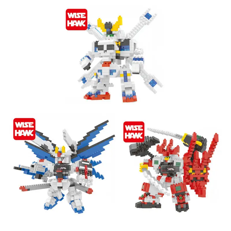 Weagle Diamond 3 styles colorful DC robot Nano Figure Model Building