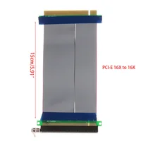 pci express riser PCIe 16X PCI Express PCI-E 16X ל 16X Riser Extender כרטיס מתאם גמיש בכבלים 10,166 (4)