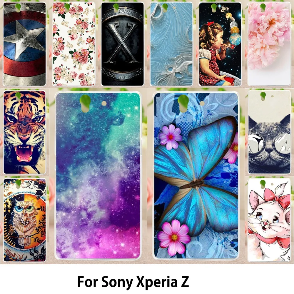 

TAOYUNXI Soft Smartphone Cases For Sony Xperia Z L36h C6602 5.0 inch C6603 L36i Case Hard Back Cover Skin Sheath Hood Bags
