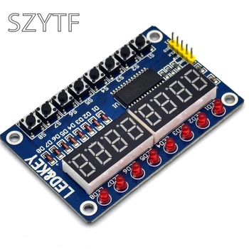 

TM1638 key digital LED display module (eight digital tube LED button) with Dupont line