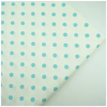 Syunss, хлопок саржевая ткань белая задняя точка печатная Лоскутная Сделай Сам штора ручной работы текстильный материал швейная ткань для детских игрушек