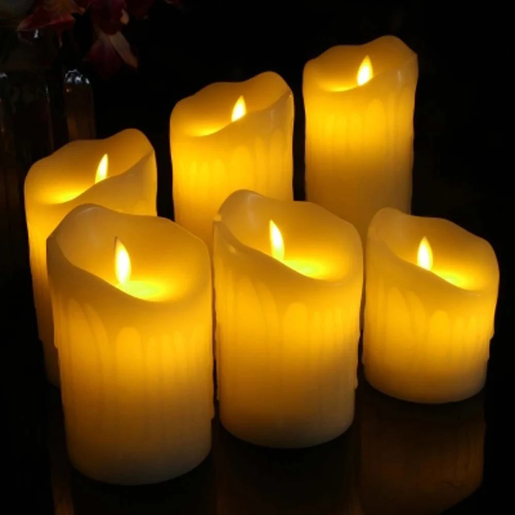 

Newly Flameless LED Candle Night Light Battery Powered Home Decoration Lamp for Christmas Party Wedding XSD88