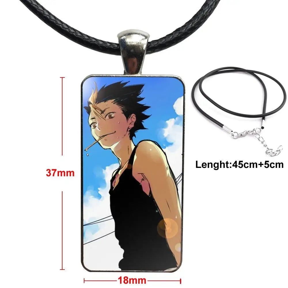 Karasuno High nissinoya Yuu Haikyuu ювелирные изделия со стальным покрытием стеклянный кабошон