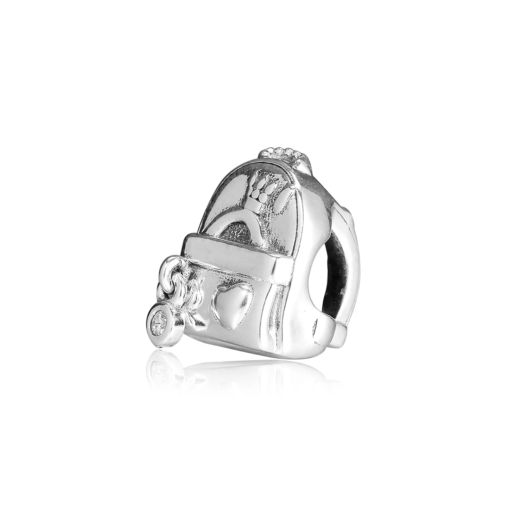 

CKK 925 Sterling Silver Adventure Bag Charm Fashion Beads Fits Original Bracelets & Bangle Jewelry Making