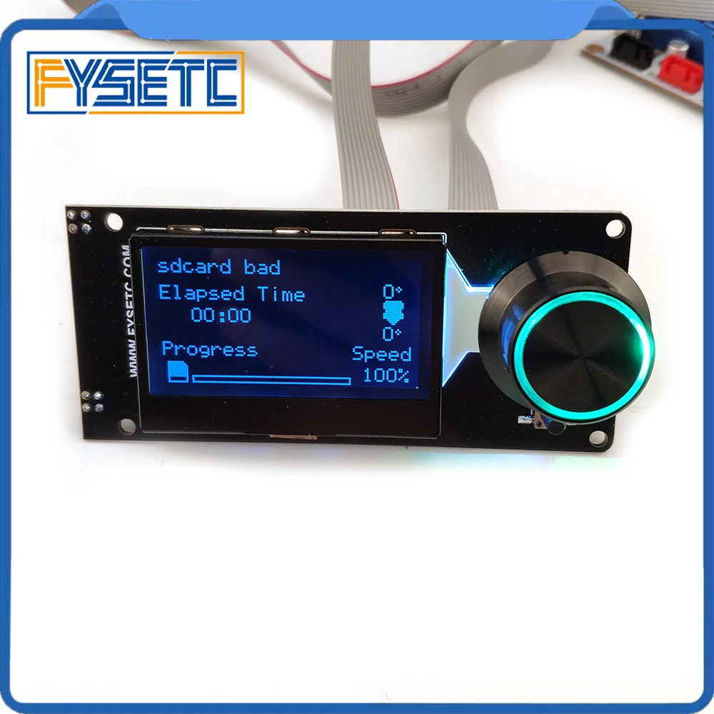 Цена Тип D mini 12864 v1.2 смарт дисплей MINI12864 ЖК экран белый на черном поддерживает Marlin DIY с sd картой аксессуары для 3d принтера