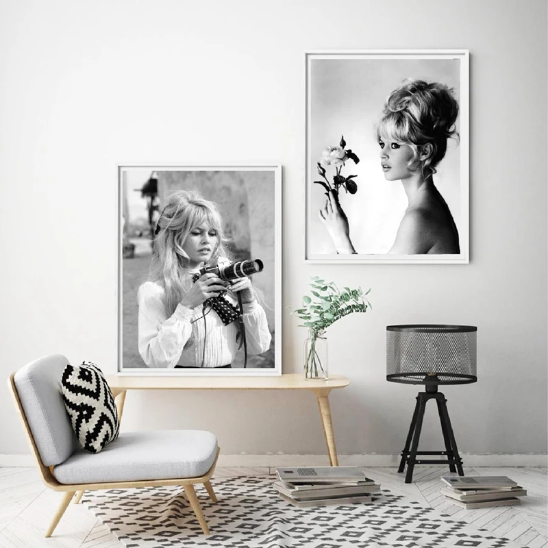 Brigitte Bardot French Fashion Poster Canvas Prints