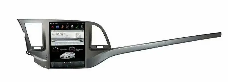 10,4 дюймовый сенсорный экран android 7,12 tesla стиль автомобильный dvd-плеер для hyundai elantra автомобильный аудио gps навигация wifi bluetooth