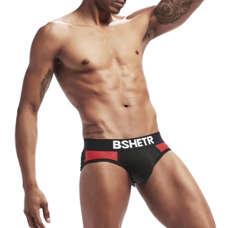 

BSHETR Brand Breathable Cueca Boxer Shorts homme Cotton Mens Underwear U Convex Pouch Sexy Male Underpants men boxer Gay Panties