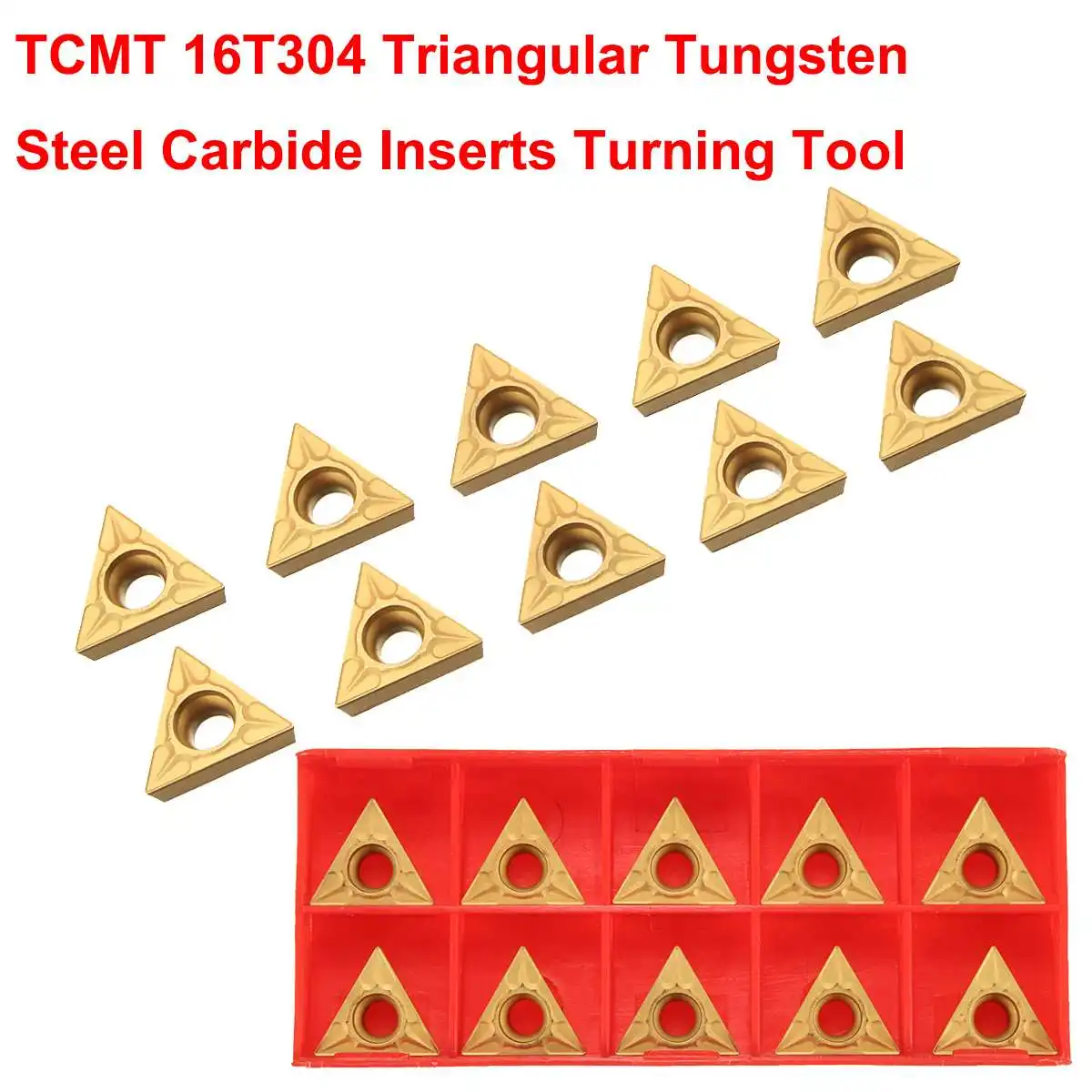 Новые 10 шт. TCMT 16T304 треугольные вольфрамовые стальные карбидные вставки лезвия токарный инструмент