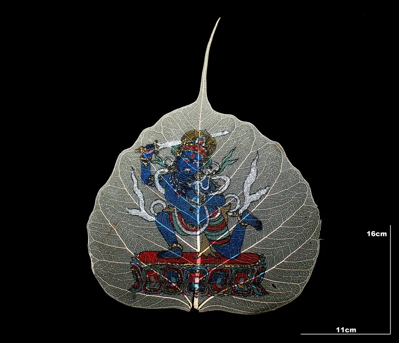 Immovable Ming Wang минеральный пигмент окрашенные индийский Bodhi лист Тибетский буддизм