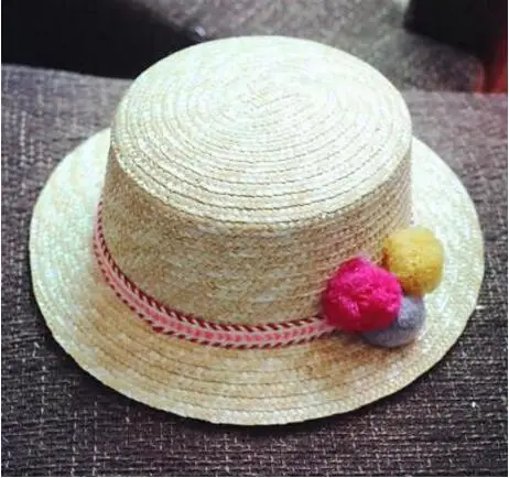 Летние женские шляпы на плоской подошве, соломенная шляпа, Панама, стиль cappelli, сбоку, с бантом, пляжная кепка, кепка для девушек - Цвет: 10
