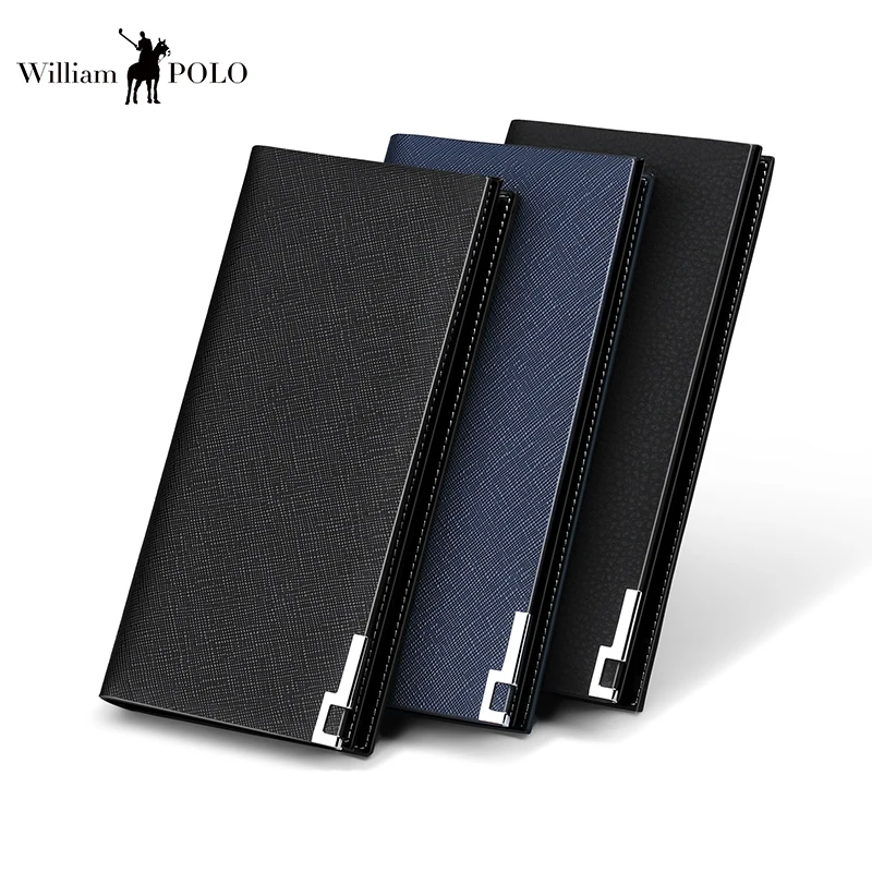 WILLIAMPOLO 2018 Men Wallet Genuine Leather Long Clutch Wallets For Men Cowhide Bifold Purse Slim Fashion Male Wallets PL171337 WILLIAMPOLO 2018 Men Wallet Genuine Leather Long Clutch Wallets For Men Cowhide Bifold Purse Slim Fashion Male Wallets PL171337