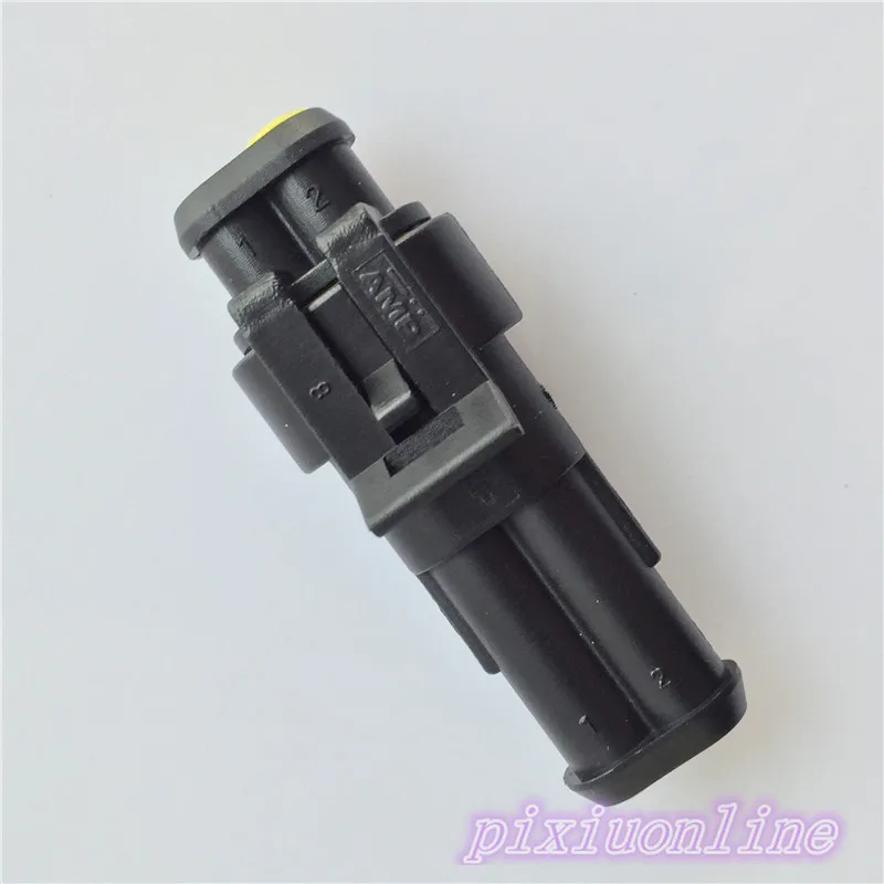 

1set YL358Y 2Pin Retardancy Auto Connector Waterproof Wire Connector Plug Electrical Car Motorcycle HID High Quality On Sale